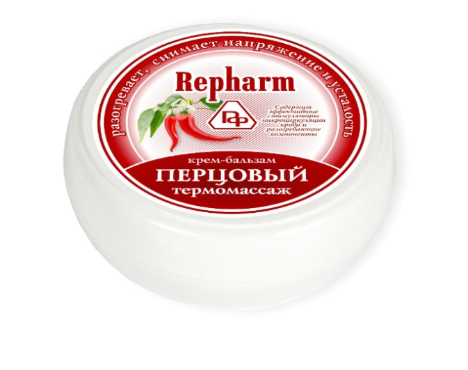 фото упаковки Repharm Крем-бальзам Перцовый Термомассаж