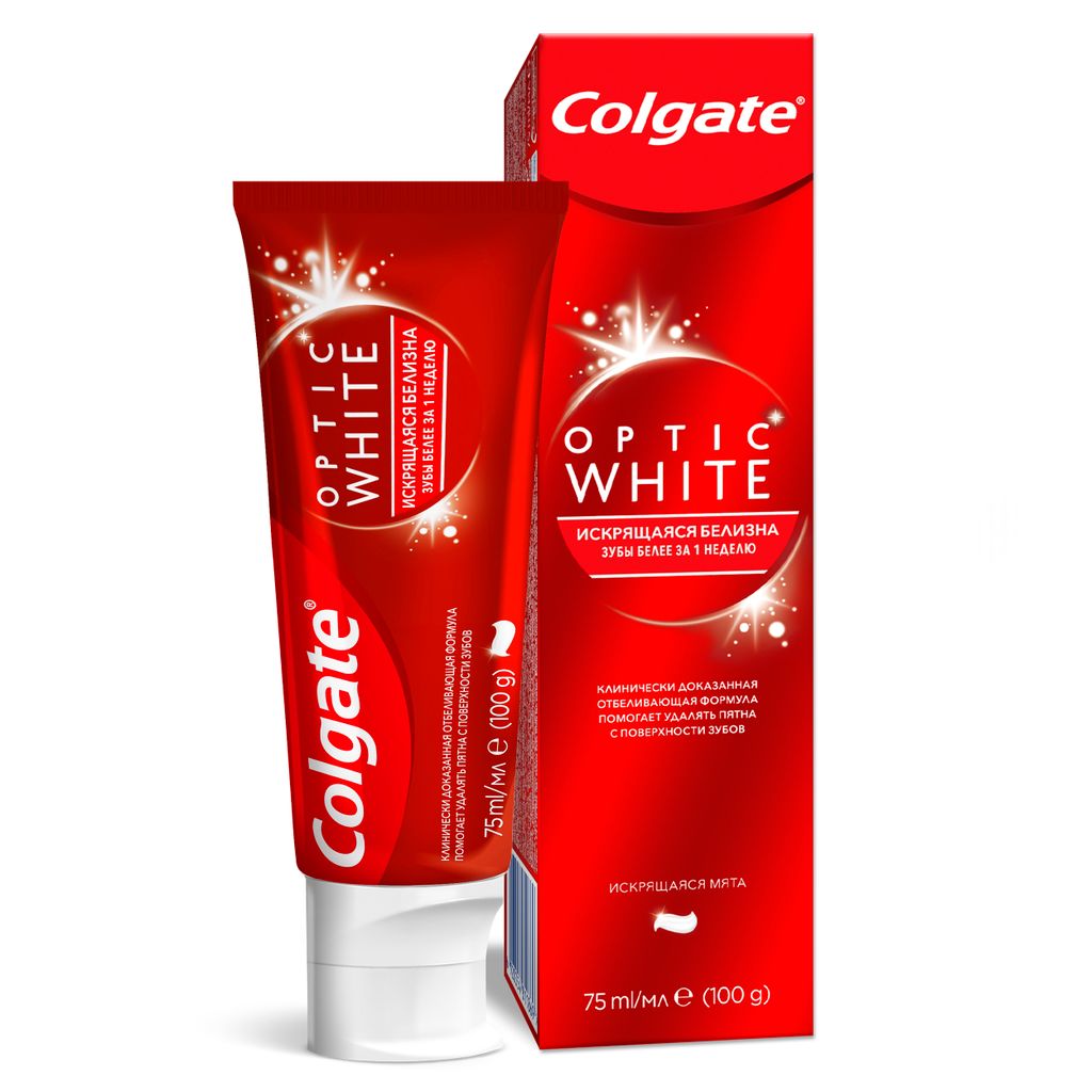фото упаковки Colgate Паста зубная Optic White