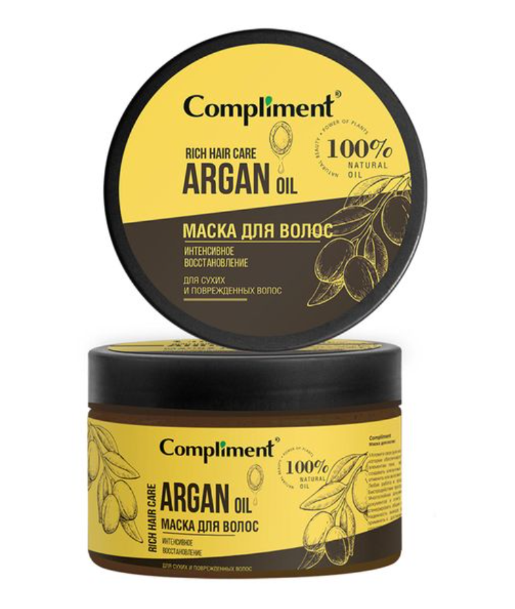 фото упаковки Compliment Argan oil rich hair care Маска для волос