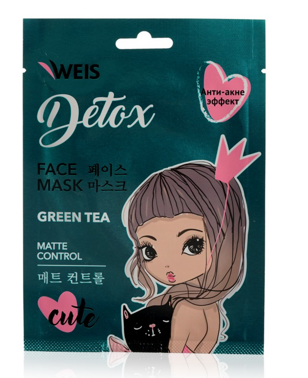 фото упаковки Weis Маска для лица тканевая Detox анти-акне эффект