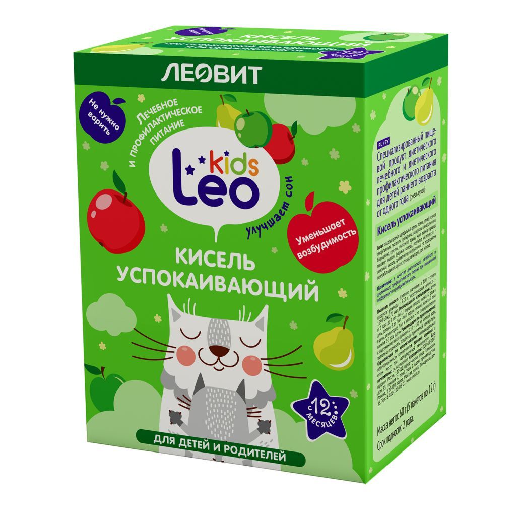 фото упаковки Леовит Leo Kids Кисель успокаивающий