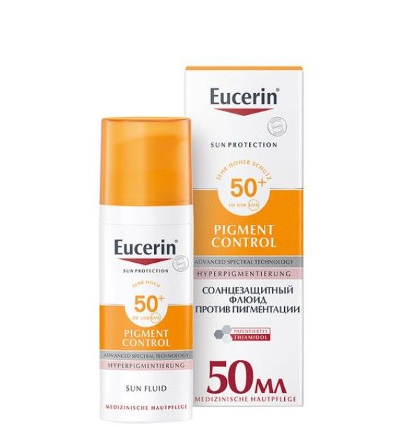 фото упаковки Eucerin Pigment-Control Флюид от пигментации SPF50