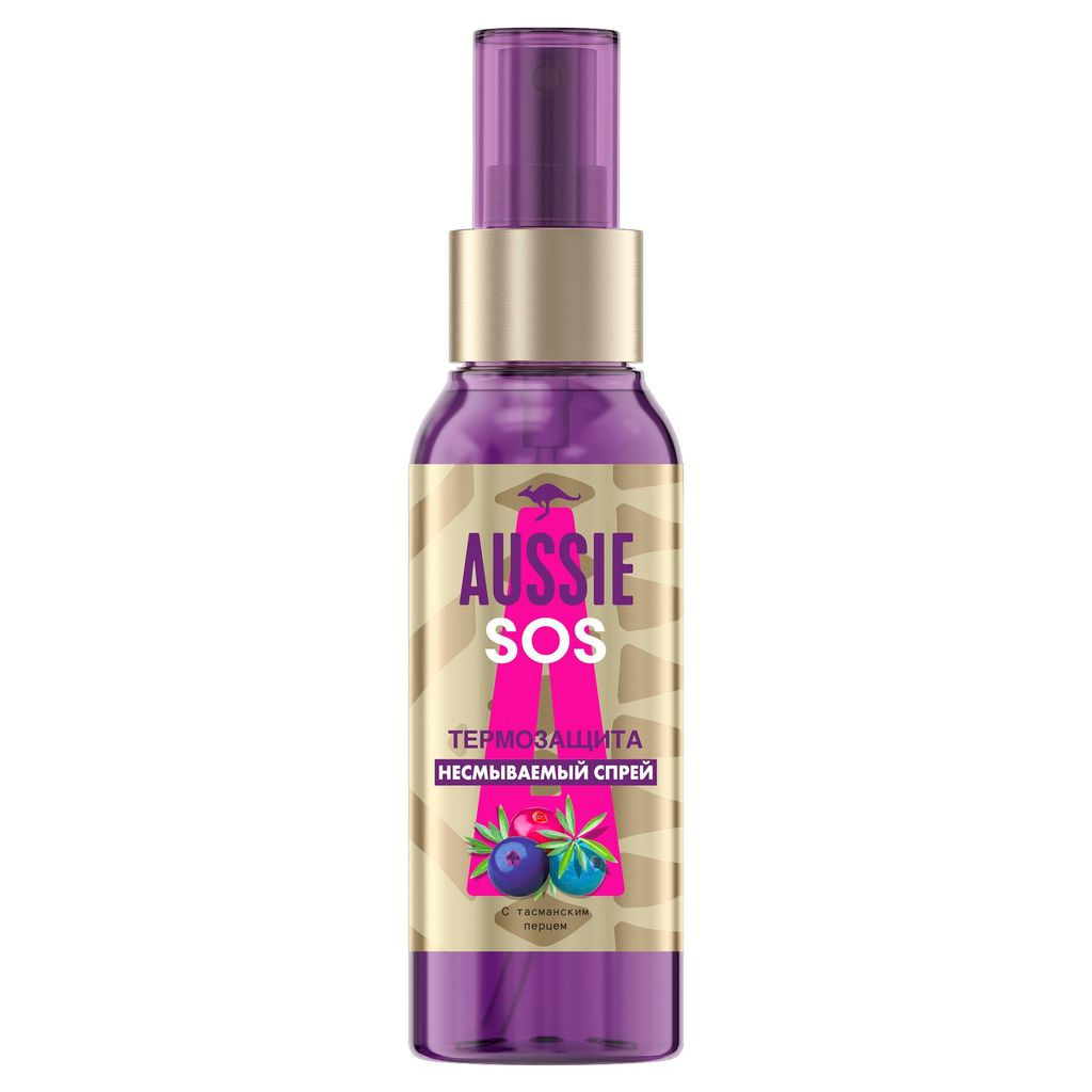 фото упаковки Aussie SOS Спрей для волос Термозащита