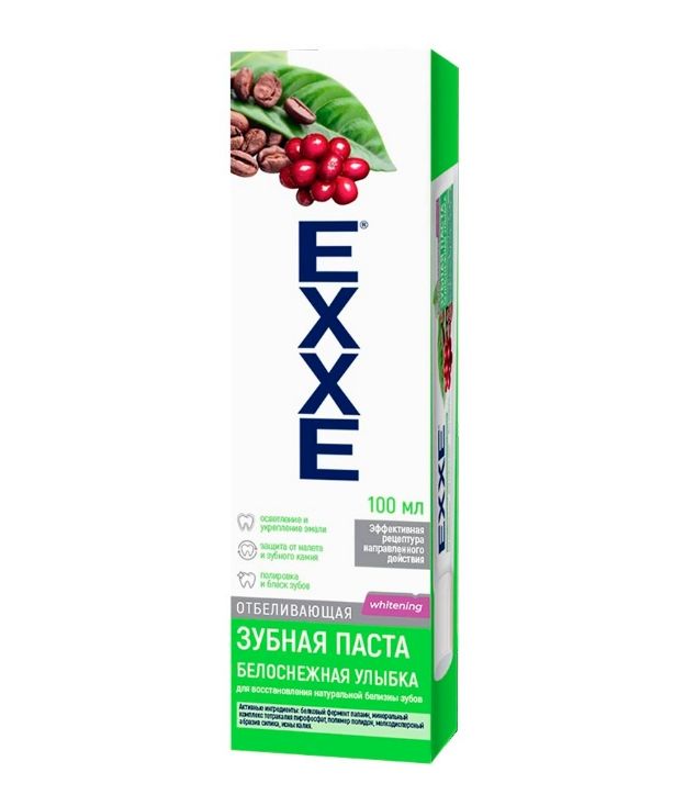 фото упаковки Exxe Зубная паста Белоснежная улыбка отбеливающая