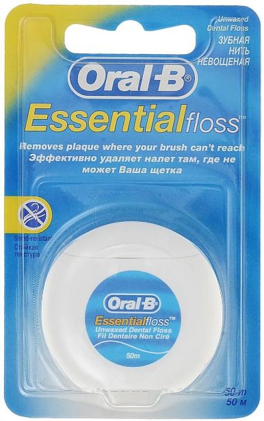 фото упаковки Oral-B Essential Floss Зубная нить невощеная