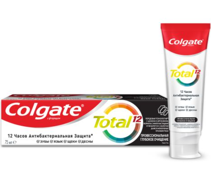 фото упаковки Colgate Total 12 Паста зубная Профессиональное глубокое очищение