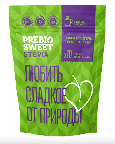 фото упаковки Prebiosweet Stevia Подсластитель с пребиотиками