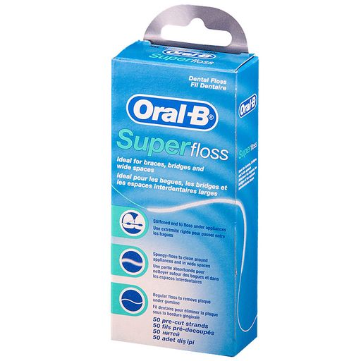 Зубная нить Oral-B Superfloss, нить зубная, 1 шт.