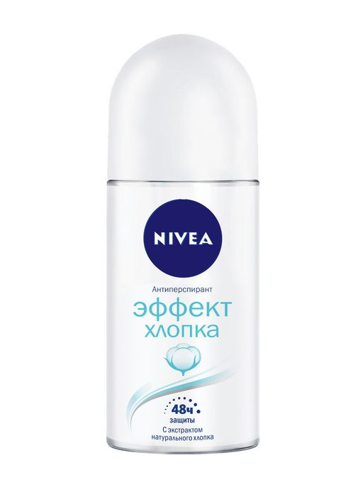 Nivea Антиперспирант шариковый Эффект хлопка, 50 мл, 1 шт.