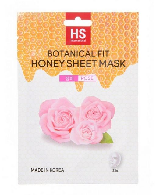 VO7 Botanical Fit Honey Маска для лица с мёдом и экстрактом розы, маска для лица, 23 г, 1 шт.
