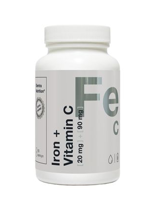 Elentra Nutrition Железо Витамин С, капсулы, 60 шт.