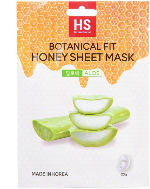 VO7 Botanical Fit Honey Маска для лица с мёдом и экстрактом алоэ, маска для лица, 23 г, 1 шт.